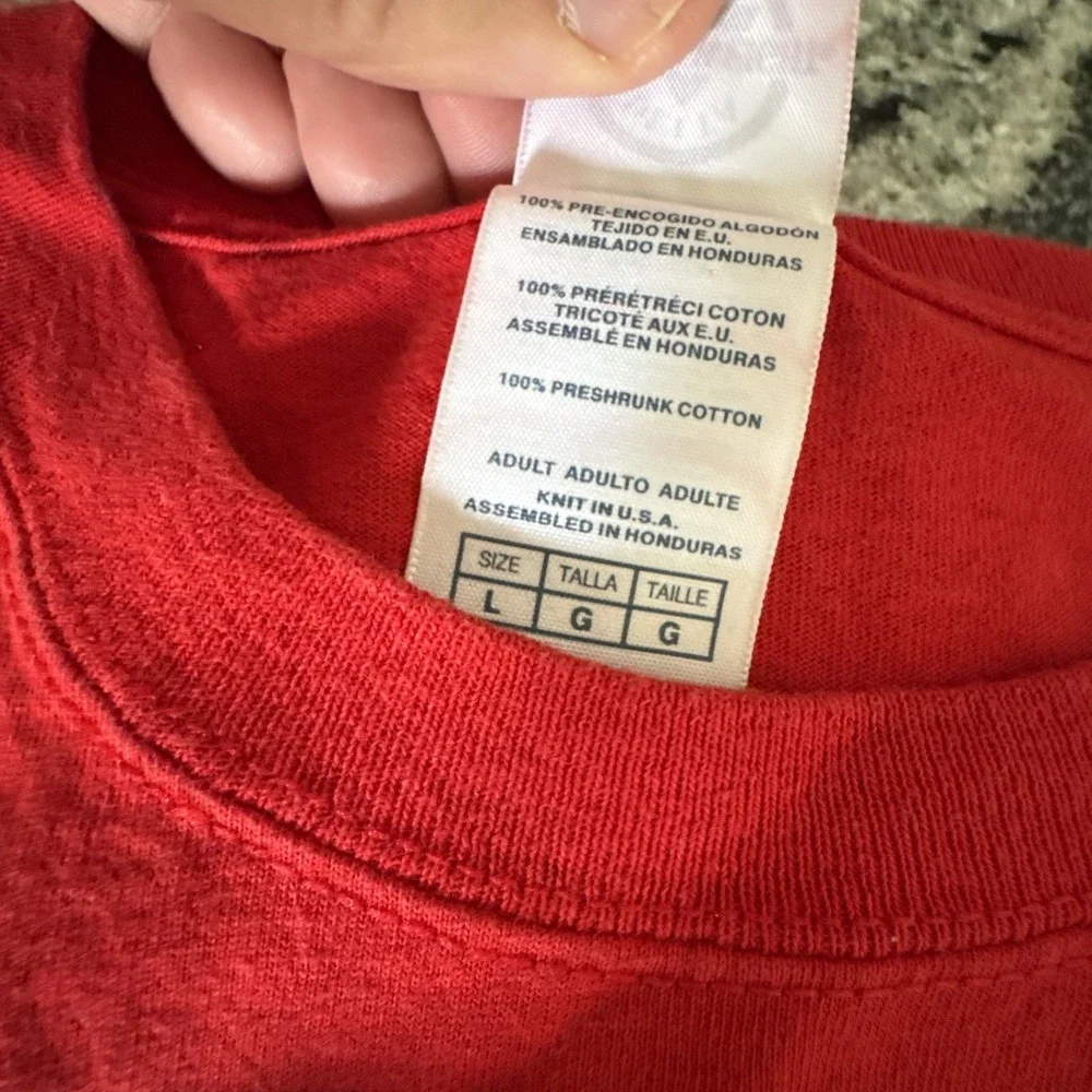 Men's Delta Magnum Weight NCS North Carolina‎ State Red T Shirt Large #817